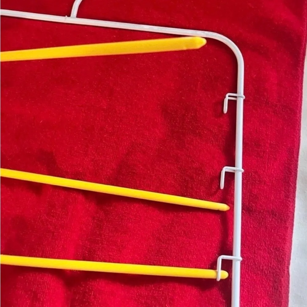 Vintage Plastic Coated Metal 5 Tier Pants/ Skirt Hanger